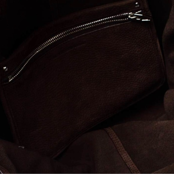 Alexander Wang Dark Brown Nubuck Leather Emile Satchel - Picture 10 of 10